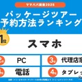 パッケージツアー予約方法ランキング