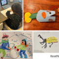 オンラインでも工作や絵画は可能