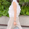 とにかく脚がキレイに見える！【ユニクロ】カーブパンツが話題です【40代の毎日コーデ】 画像