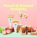 ジェラートピケカフェ“桃＆マスカット”秋限定クレープやジェラート、フロート登場 画像