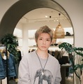 岸優太「バナナ・リパブリック」虎ノ門ヒルズのポップアップストアに来場した様子（提供写真）