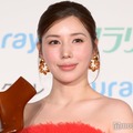 仲里依紗、美脚＆デコルテ際立つドレス姿披露 脚が魅力的な芸能人明かす「本当に異次元」【第21回クラリーノ美脚大賞2025】 画像