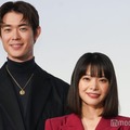 映画「佐藤さんと佐藤さん」公開記念舞台挨拶に登壇した宮沢氷魚、岸井ゆきの（C）モデルプレス