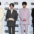 「GQ MEN OF THE YEAR 2025／20th Anniversary」フォトコールに出席した橋本将生、松島聡、原嘉孝、篠塚大輝（C）モデルプレス