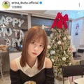 生田衣梨奈、ほっそり美肩チラ見せのカフェSHOTに反響「可愛すぎる」「髪の毛サラサラでキレイ」 画像