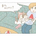 お休みの日はあいにくの雨。1日の終わりに響いた「ドーン!!」、その正体は？【夜が明けるとき猫がそばにいれば #９】 画像