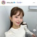 沖田愛加アナ、美脚際立つミニスカピンクコーデ披露「脚が綺麗すぎる」「天使みたいに可愛い」 画像