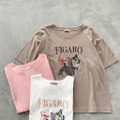 ピノキオ/フィガロ刺繍Tシャツ 各¥3,850