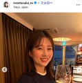 テレ朝・田中萌アナ、爽やかノースリーブ衣装ショット公開「スタイル良い」「ウエスト位置が高くて羨ましい」 画像