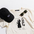 ミランダ＆アンドレアTシャツ　オフ／アイボリー　￥6,490