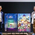 記者会見に登壇した宮崎吾朗監督(左)と山下明彦監督(右)