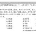 学校推薦型選抜の募集人員