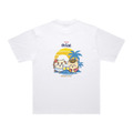 ちいかわ×オリオンビール シーサーのおみやげやさん Tシャツ ホワイト_カンパ～イ／©Orion ©nagano ©nagano / chiikawa committee