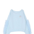 【ちいかわ/dazzlin specialcollection】フリルスリーブニットプルオーバー