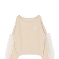 【ちいかわ/dazzlin　specialcollection】フリルスリーブニットプルオーバー