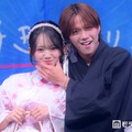 【今日好き夏まつり】ゆかりおカップル、“ほっぺむぎゅ”ポーズに歓声 ノンスタ井上からツッコミ「何をイチャイチャしてんねん」 画像