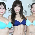 「関コレ」囲み取材に応じた（左から）白川愛梨、熊田曜子、星野琴（C）モデルプレス