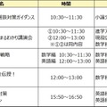 河合塾講師による特別イベントスケジュール