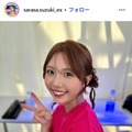 テレ朝・鈴木新彩アナ「あと2回」サブMC卒業発表「Mステ」セットでのノースリ衣装ショット公開「透明感すごい」「最後まで見届けます」の声 画像
