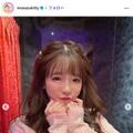 大食い女王・もえのあずき、ピンクのミニ丈衣装から美脚スラリ「360度全方位可愛い」「妖精さんみたい」と反響 画像