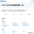 【大学受験2027】学校推薦型選抜、国公私立大の一覧公開…駿台 画像