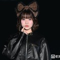 CUTIE STREET梅田みゆ、レオパード柄大ぶりリボン×唇噛み猫ポーズがキュート【TGC北九州2026】 画像