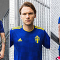 スウェーデン代表、国旗カラーのブルーが鮮やかなW杯アウェイユニフォーム 画像