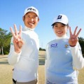 渋野日向子にトレーニングではついていけるのに、スイング練習はついていけなかった【三ヶ島かな改造計画】 画像