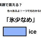 英語で「氷少なめ」はなんて言う？ 画像