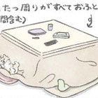 畳んだこたつに入る愛犬むっく…まるで屋根付きの寝床を見つけたよう【うちのむっくはいつも楽しそう #７ 】 画像