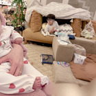 辻希美、連休は子供たちとのんびり！三男＆次女の2SHOT公開「今日は朝から撮影」 画像