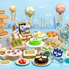 サンリオ“はぴだんぶい”がケーキやマカロンに！コラボスイーツビュッフェ福岡初開催 画像