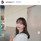 サッカー日本代表 上田綺世選手の妻・由布菜月「初めての父の日」0歳長女のユニフォーム姿＆父親のアクスタ握る様子公開「パパの背番号だ」「パワーが届いてる」の声 画像