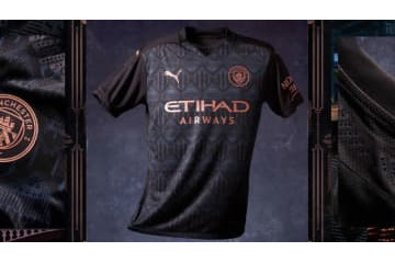 マンチェスター・シティ、「美グラフィック」な2020-21新アウェイユニフォーム発表！ 画像