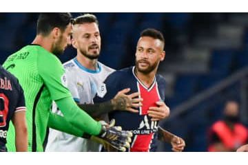 ネイマールら5人退場！PSG対マルセイユの「大乱闘シーン」がこれ 画像