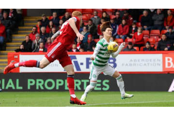 セルティック古橋亨梧、めずらしい「胸ゴール」がこちら 画像