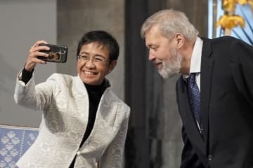 ロ・比記者にノーベル平和賞授与 画像