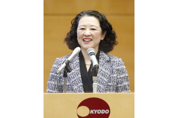 連合会長「働く女性の地位向上」 画像