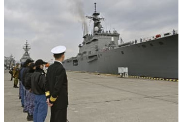 トンガ支援の海自輸送艦が帰還 画像