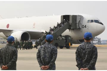 ウクライナに防衛装備1陣が帰国 画像