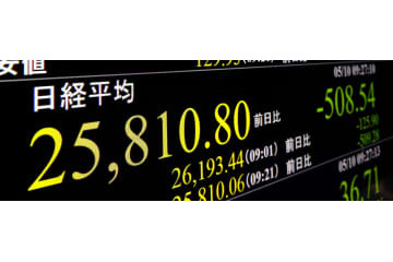 東証、午前終値は2万6074円 画像