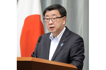 松野氏「屋外マスク不要」 画像