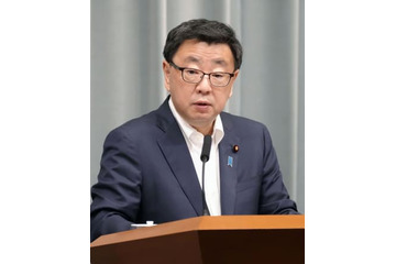 松野氏、北朝鮮制裁緩和を否定 画像