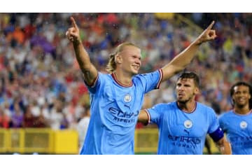 ハーランド、シティ移籍後初ゴール！ノイアー相手の得点シーンがこれ 画像