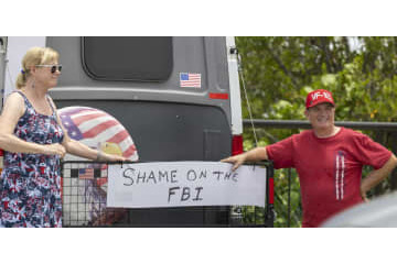 トランプ氏宅の捜索に猛反発 画像