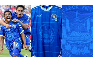 エルサルバドル代表、美しき“透かし”デザイン！今こそ推したい「懐かしユニフォーム」 画像