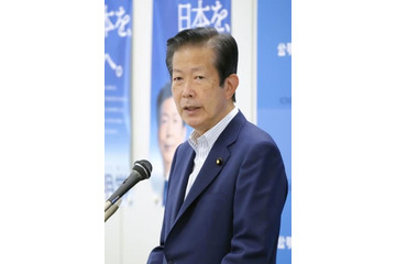 公明代表「増税理解得られず」 画像
