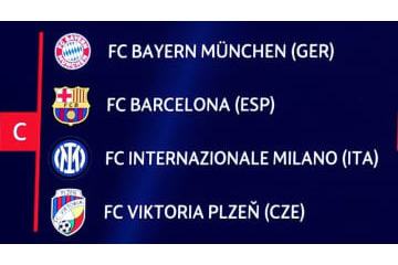 バイエルン、バルサ、インテルと同組！CL