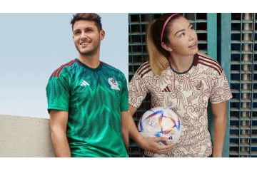 “アステカの神”降臨！メキシコ代表、「新エンブレム」の2022カタールW杯ユニフォームを発表 画像