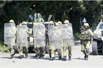 陸自がPKO駆け付け警護訓練 画像